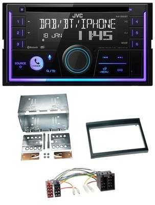 JVC MP3 USB 2DIN DAB Bluetooth CD Autoradio für Porsche 911, 996 (97-06) - Bild 1 von 4