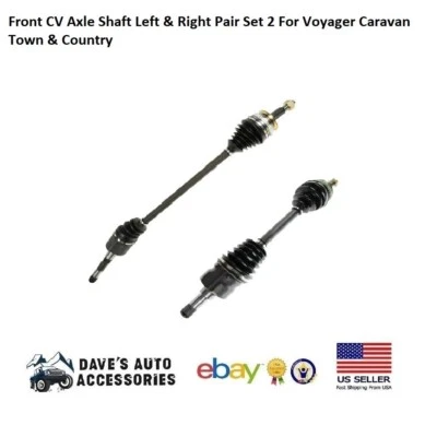 Conjunto de eixo dianteiro CV conjunto par ajuste LH/RH 1996-2007 Voyager caravana base mini - Imagem 1 de 4