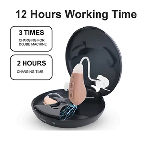 JINGHAO Rechargeable Digital Hearing Aids BTE Hearing Loss Ear Aids US - Picture 1 of 12