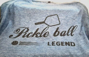Pickleball Herren T-Shirt - Gr. L - Pickleball Legend - Viskose/Polyester - blau - Bild 1 von 4