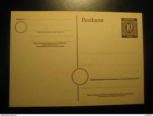 10 Pfennig Deutsche Post Postcard Postal Stationery Card USA British Russia All - Picture 1 of 1