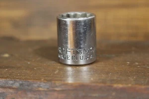 Vintage Craftsman 3/8" Drive 9/16" 12 Point Shallow Socket SAE -VV- 44334 USA - Picture 1 of 6