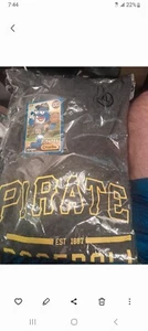 PITTSBURGH PIRATES MLB LONG SLEEVE GRAY HOODIE STARKIST CHARLIE ADULT XL - Picture 1 of 1