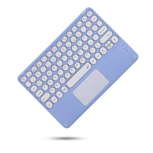 Circular button Rechargeable mute With touchpad Wireless Bluetooth keyboard mini - Picture 1 of 15