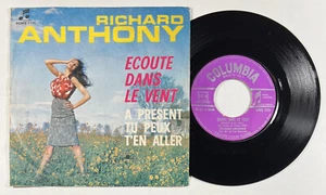 Richard Anthony : Ecoute dans le vent SP 45 RPM 7" COLUMBIA SCMQ 1771 ITALIE - Picture 1 of 5