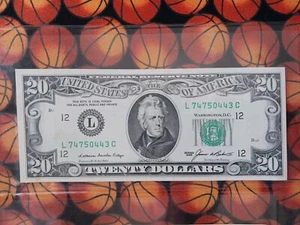 1985 $20 Twenty Dollar Bill Federal Reserve Note Vintage United States - Picture 1 of 4