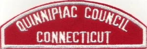 BOY SCOUT RWS QUINNIPIAC COUNCIL / CONNECTICUT RED & WHITE FULL STRIP ( /66) - Picture 1 of 1