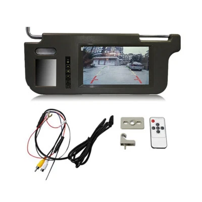 7" Car Sunvisor Rear View Mirror Screen Lcd Monitor DVD/VCD/GPS/TV Sun Visor - Image 1 of 4