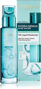 L'Oréal Paris Hydra Genius Aloe Water 72H Liquid Moisturizer 70 ml Free Shipping - Picture 1 of 7