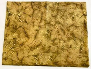 Tela Batik con puntos melocotón verde oliva 3,4 yardas x 1,2 yardas edredones artesanías de coser - Imagen 1 de 1