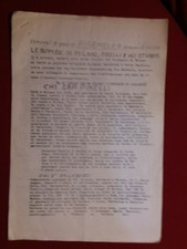 Volantino lotta continua Ottobre 1970 Pinelli Calabresi Piazza Fontana 6 pagine