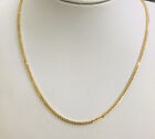 18K Solid Yellow Gold Franco Link Chain Necklace Size 18 Inched 5.19Grams