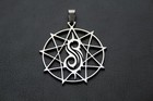 SLIPKNOT Nonagram STAR Polished Stainless Steel pendant w/30 inch ball chain