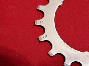 Vintage Regina CX / CX-S 6 or 7 Speed 18t tooth Cog Position A1 - Picture 1 of 2