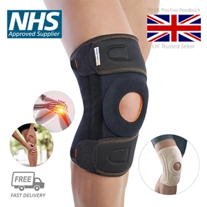 Umlaufende Kniebandage mit Stabilitätsgurten (Einheitsgröße) schwarz oder beige - Bild 1 von 5