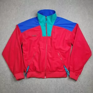 RARE Columbia 1980 Colorblock Windbreaker Jacket Men's Sz Large Blue Red VINTAGE - Picture 1 of 10
