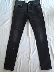 APRIL 77 FRANCE BLACK JEANS DICTATOR SLIM STRAIGHT 28 x 34 - Picture 1 of 12