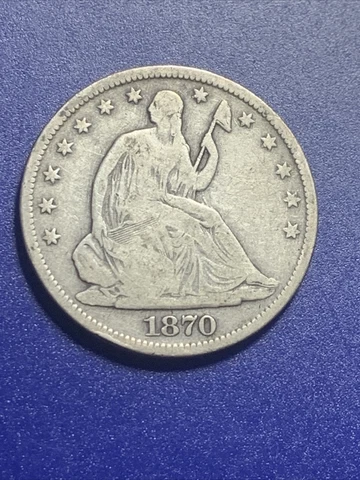 1870-S  Seated Liberty Half Dollar Cover