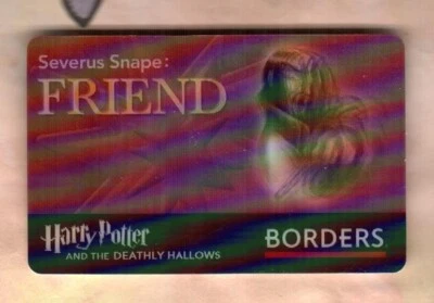 BORDERS Harry Potter, Severus Snape ( 2007 ) Lenticular Gift Card ( $0  ) - Image 1 of 2