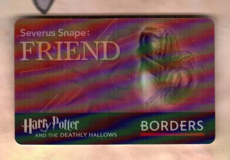 BORDERS Harry Potter, Severus Snape ( 2007 ) Lenticular Gift Card ( $0  ) - Image 1 of 2