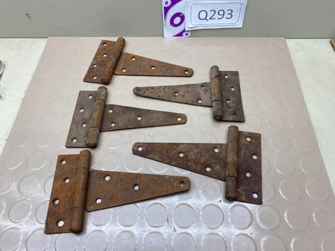 Vintage Lot of Barn Door Hinges - Farm Primitive - P0 Cover
