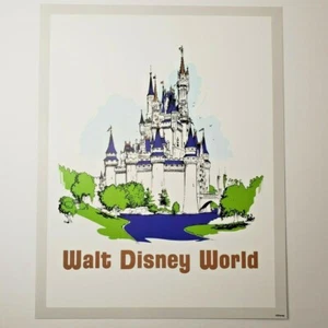 Cinderella Castle Magic Kingdom Poster Walt Disney World 50 Authentic 11x14 - Picture 1 of 1