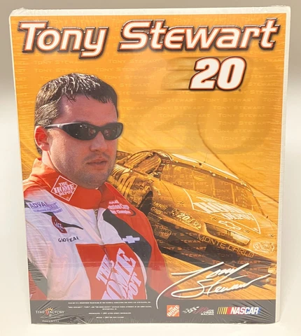 NEW Tony Stewart #20 NASCAR MIni Poster 11” x 14” 2003 Vintage Shrink-Wrapped Cover