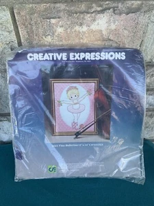 Creative Expressions Crewel Kit Pequeña Bailarina 11”x14” Nuevo de Lote Antiguo - Imagen 1 de 17