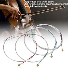 4Pcs Cello Strings Copper Nickel Zinc Alloy For Size 4/4 Musical Instruments 2BB