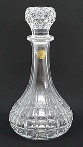 Clear cut glass Art Deco shape onion shape decanter - Picture 1 of 10