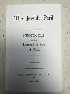 The Protocols Of Zion 1920 2nd Edition, The Jewish Peril,Reprint - Picture 1 of 9