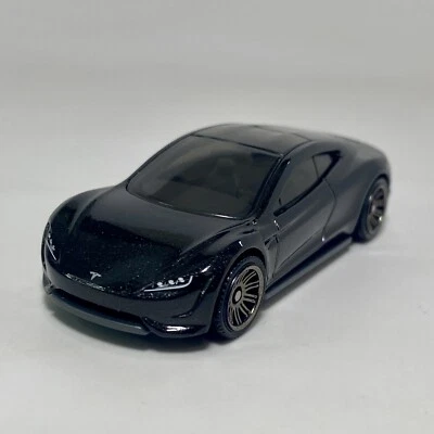 2024 Matchbox 2020 Tesla Roadster 1:64 Scale Diecast Diorama Model Car Black - Image 1 of 4