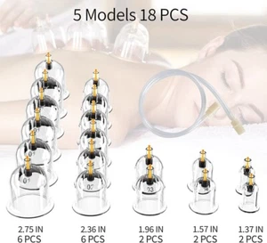 Ventosas De Acupuntura Chinas Para Terapia Masajes Celulite Masaje Terapeuticas - Foto 1 di 6