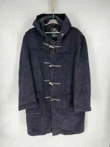 Gloverall Duffel Coat XL Wool Navy Blue Made in England Vintage Toggle Jacket - Picture 1 of 11