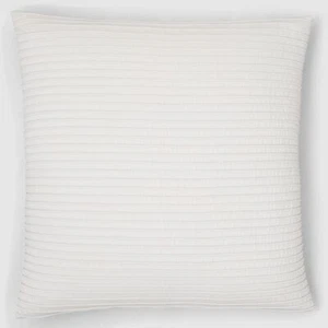 Oake Luminis Euro Sham, White, 26x26 - Picture 1 of 1