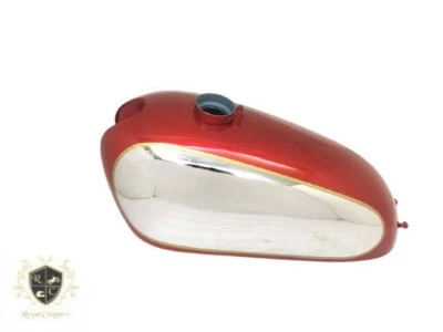 Fit For Norton P11 N15 Matchless G15 G80Cs Steel Cherry & Chrome Scrambler Tank - Изображение 1 из 4