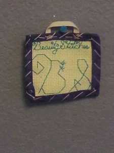 BeautyStitches Coaster Designs: Initials (bordered) - Picture 1 of 2