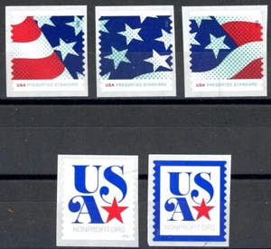 Set of 5 PRESORT / NONPROFIT Coils MNH Scott's 4961 4962 4963 5061 & 5172 - Picture 1 of 2