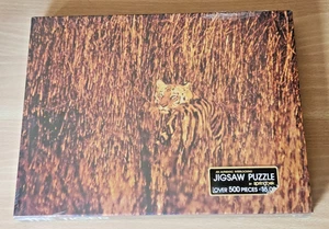 Vintage Springbok 500 Piece Jigsaw Puzzle The Tiger PZL4055 Factory Sealed 1975 - Picture 1 of 6