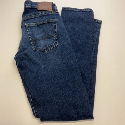 Lucky Brand Jeans Men's 30x34 Blue 221 Original Straight Dark Wash Faded Preppy - Image 1 of 4