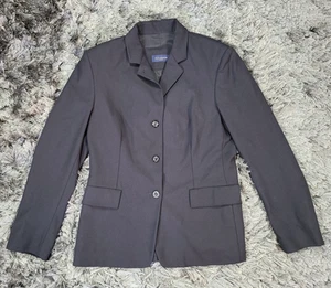 Piazza Sempione Blazer Jacke Damen 38R Schwarz Wolle Einreiher Kerbfehler - Bild 1 von 20