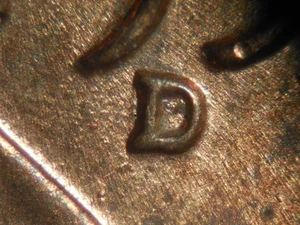 HIGH GRADE MINT ERROR 1958-D LINCOLN WHEAT CENT RPM#16 AU/RB - Bild 1 von 3