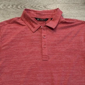 Travis Mathew The Heater Tour Golf Polo Heather Scooter Red Mens Medium NWT - Picture 1 of 5