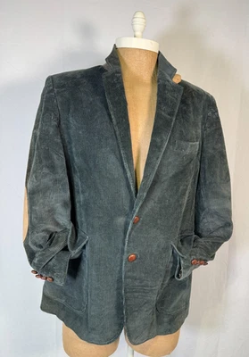 Vintage Woolrich Green Corduroy Jacket Elbow Suede Blazer Men's Sz 41R Sz L/XL - Image 1 of 4