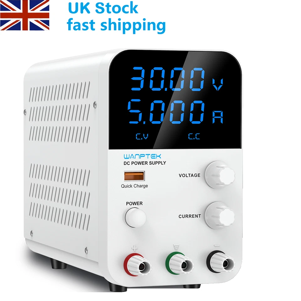 Lab Power Supply Adjustable DC 0-30V 60V 120V 0-5A 10A Variable Bench Switching - Image 1 of 4