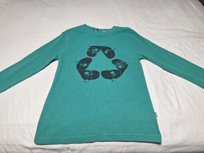 Shawn White Boys XL 16/18 Teal Blue Skateboarding Long Sleeve Thermal Tee - Image 1 of 4