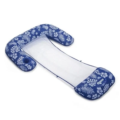 Hamaca flotante inflable 3 en 1 sillón piscina a la deriva reposabrazos de malla suave NUEVO Foto 1 de 3