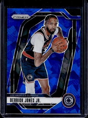 2024-25 Prizm Derrick Jones Jr. Blue Ice #76/125 Clippers - Image 1 of 2