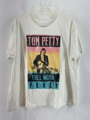 Tom Petty Full Moon Fever Short Sleeve White Cotton T-Shirt Plus Size 3X *defect - Image 1 of 4