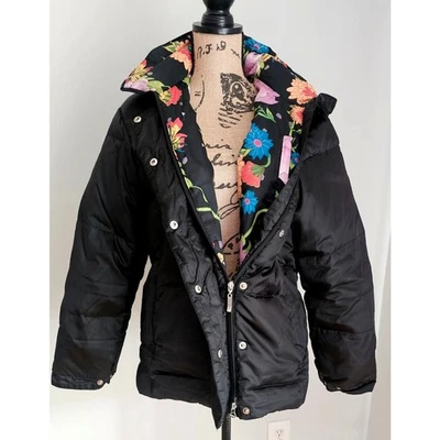 Chaqueta de esquí Skea Puffer Paris Vail interior floral, nuevos broches de presión de seda, para mujer talla 8 Foto 1 de 4